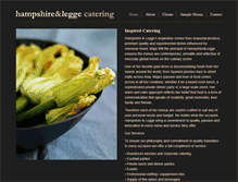 Tablet Screenshot of hampshireandleggecatering.com